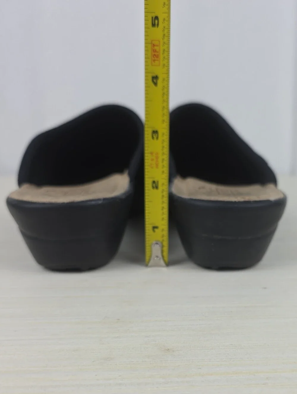 Fly Flot Made In Italy Womens 40 US 9 Slip-on Mesh Wedge Mule Clog Shoes Black